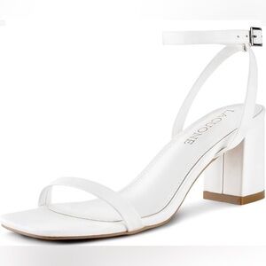 -LACUONE‎ Women's Mid Heel Sandals - Size: 8